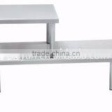 2 Tiers Rectangle Metal Sauce Bottle Storage Kitchen Shelf thumbnail-2