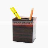 High Quality Square Wood Brush Pot, Stationery Storage Pen Holder thumbnail-3