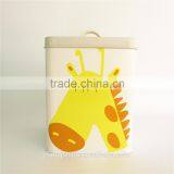 Set of 5pcs Metal Dog Dry Food and Bird Pet Treats Storage Canister Tin Box thumbnail-4