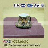 Black Ceramic Mug and Dish Dinnerware Set 6pcs Porcelain thumbnail-1