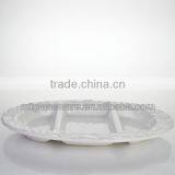 Imperial Palace Style Wholesale Ceramic White Dinner Plates Bulk thumbnail-1