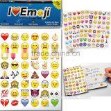 Hugs and Kisses Pack of 288 Waterproof Removable Emoji Stickers