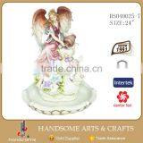 24 Inch Fairy Resin Indoor Garden Decor Crafts Water Fountain thumbnail-1