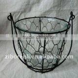 Black Metal Handle Wall Hanging Metal Candle Holders for Garden Decoration thumbnail-2