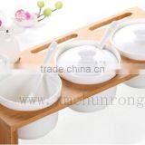 Spice Rack Set With Ceramic Jar, Sauces Rack Set, Set of Spices thumbnail-5