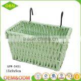 Hot Sale Colorful Paper Twine Woven Kids Bike Basket Bicycle Front Basket thumbnail-2