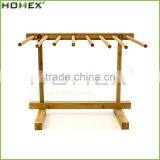 Bamboo spaghetti dryer stand pasta drying rack Homex BSCI/Factory