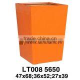 Vietnam Producer Antique Commercial Orange Modern Poly Glossy Planter thumbnail-1