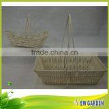 Factory Prices Brightly Round/Square/Retangle White Nylon Rope Basket thumbnail-5