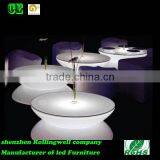 LED Portable Bar Furniture Glow Coffee Table Made of 2 Hemispheres thumbnail-3