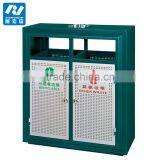 Outdoor Park or Street Standing Metal Garbage Bin thumbnail-2