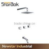 Star.aok Wall Mount Brass Bathroom Tub Faucet With Single Handle thumbnail-1