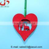 Hot Sales Christmas Decorations With LED Light Non-woven Hanging Heart thumbnail-1