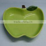 Decorative Ceramic Green Apple Plate thumbnail-1