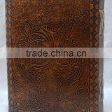Handmade Vintage Tree Of Life Embossed Leather Diary With Clasp thumbnail-2