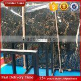 Top Polished Athens Black and Gold Vein Marble thumbnail-1