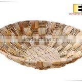 Round Natural Waterhyacinth Grass Tray thumbnail-2