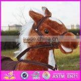 Hot Sale Funny Wooden Rocking Horse Best Kids' Wooden Rocking Horse Toy, Cheap Wooden Rocking Horse W16D066 thumbnail-6