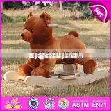 2017 New Design Cute Bear Wooden Baby Rocking Animal W16D073 thumbnail-4