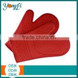 Heat Resistant Quilted Cotton Lined Kitchen Silicon Oven Mitt thumbnail-1