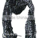 2014 Hot Sale Checked Viscose Scarf With Tassels