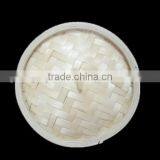 5" Diameter Chinese Natural Designed Bamboo Dim Sum Steamer thumbnail-2