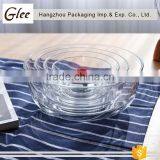 Nice-looking Lovely Wholesale Clear Streak Glass Bowl Sala Glass Bowl For Fruit And Soup thumbnail-2