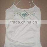 High Quality Women White Seamless Singlet (HB006) thumbnail-1