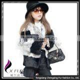 CX-G-C-06 Hot Popular Warm Korean Style Rabbit Fur Short Child Coat