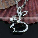 Lovely Animal Shape Silver Pendant thumbnail-1