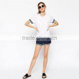 2017 Top Quality Customized Printed t Shirts With Stripe Sleeves thumbnail-4