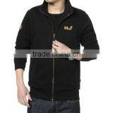 High Quality Wholesaleplain Black Jacket Blend Jacket Custom Logo Embroidery Bulk Jacket thumbnail-1
