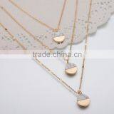 Zm34536a Fashionable Jewelry Simple Three Later Pendant Necklace thumbnail-4