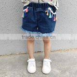 S16928A Summer Cotton Breathable Kids Girls Denim Shorts thumbnail-1