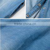 EY1932B Hot Selling Classical Shirt Dress Apparel Fashion Rolled Sleeves Denim Dress thumbnail-6