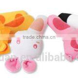 Soft Baby Kid Toy Ring Bell BB Baby Plush Rattle Squeaker Early Educational Doll Rod 0M+ Cute Cartoon Animal Musical Plush Toy thumbnail-3