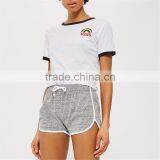 Wholesale Women Comfortable Casual Sleep Shorts With Tie Waist thumbnail-5