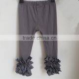 Wholesale Girls Ruffle Legging Pants Baby Children Cheap Ruffle Knit Winter Icing Legging Pants QL-177 thumbnail-2