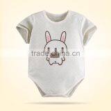 Factory Price Organic Cotton Baby Girls' Organic Short Sleeve Romper Organic Baby Clothes thumbnail-6