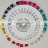 2015 new design colorful pearl head pins