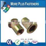 Made in Taiwan Stainless Steel Bright Brass Antique Brass Rivet Nut thumbnail-4