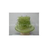 Coque Feathers Bow Ladies Elegant Sinamay Hat With Adjustable Sweatband for Normal Day thumbnail-1