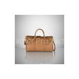 Fashionable Luggage Brown Leather Duffel Bags Gionar , Holiday High End Handbags