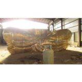 Outdoor Landscaping Large Bronze Sitting Russia Buddha Statue thumbnail-2