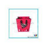 Popular Eco Printed Paper Shopping Bags, Red Packaging Bag With Ribbon thumbnail-1