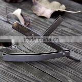 Straight Edge Barber Shaving Razor, 8.5-Inch Matte Silver Gray Stainless Steel Folding Straight Razor,