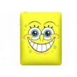 Anti - Compressive Yellow SpongeBob Ipad 2/3 Silicone Cases / Color Filled Logo