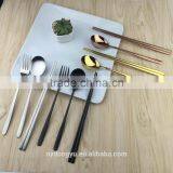 304 Stainless Steel Chopsticks Spoon Tableware/ Kouf Fork Chopsticks Spo on Cultery /fancy Dining Tableware