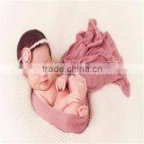 Stretch Knit Wrap Newborn Stretch Wrap Knit Swaddle Wrap Baby Boy or Gril Swaddle Wrap Photography Props