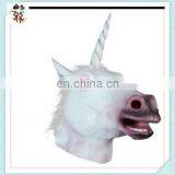 Halloween Party Costume Creepy Unicorn Full Head Latex Animal Masks HPC-0480 thumbnail-1